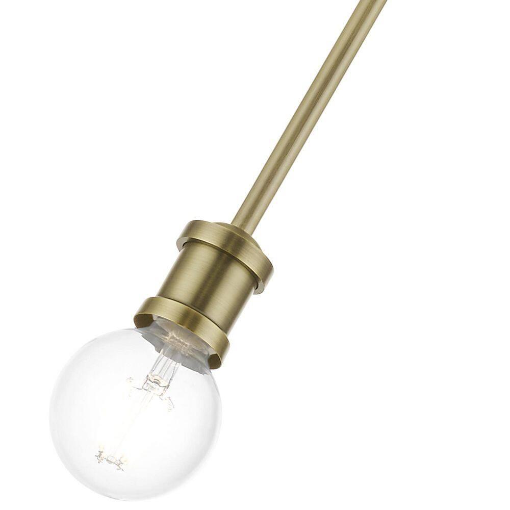 Livex Lighting Lansdale 1 - Light Pendant in  Antique Brass