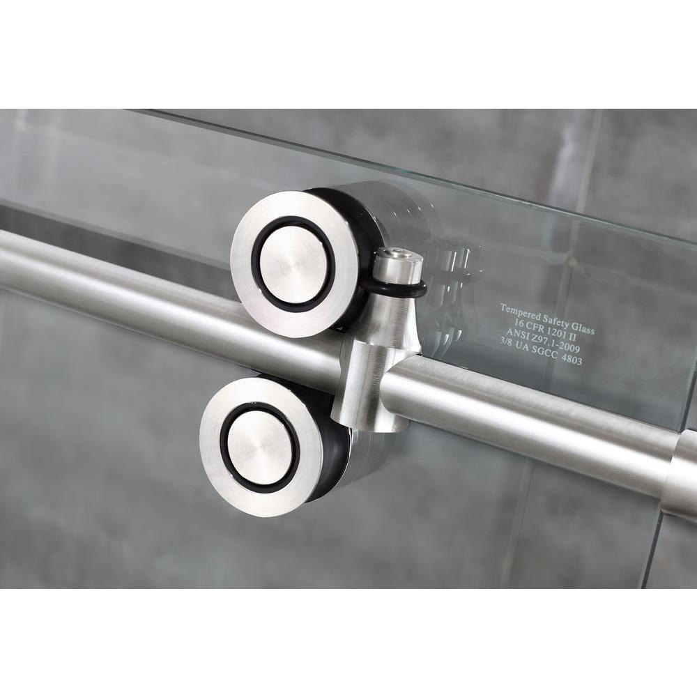 Langham 60" H Single Sliding Frameless Tub Door