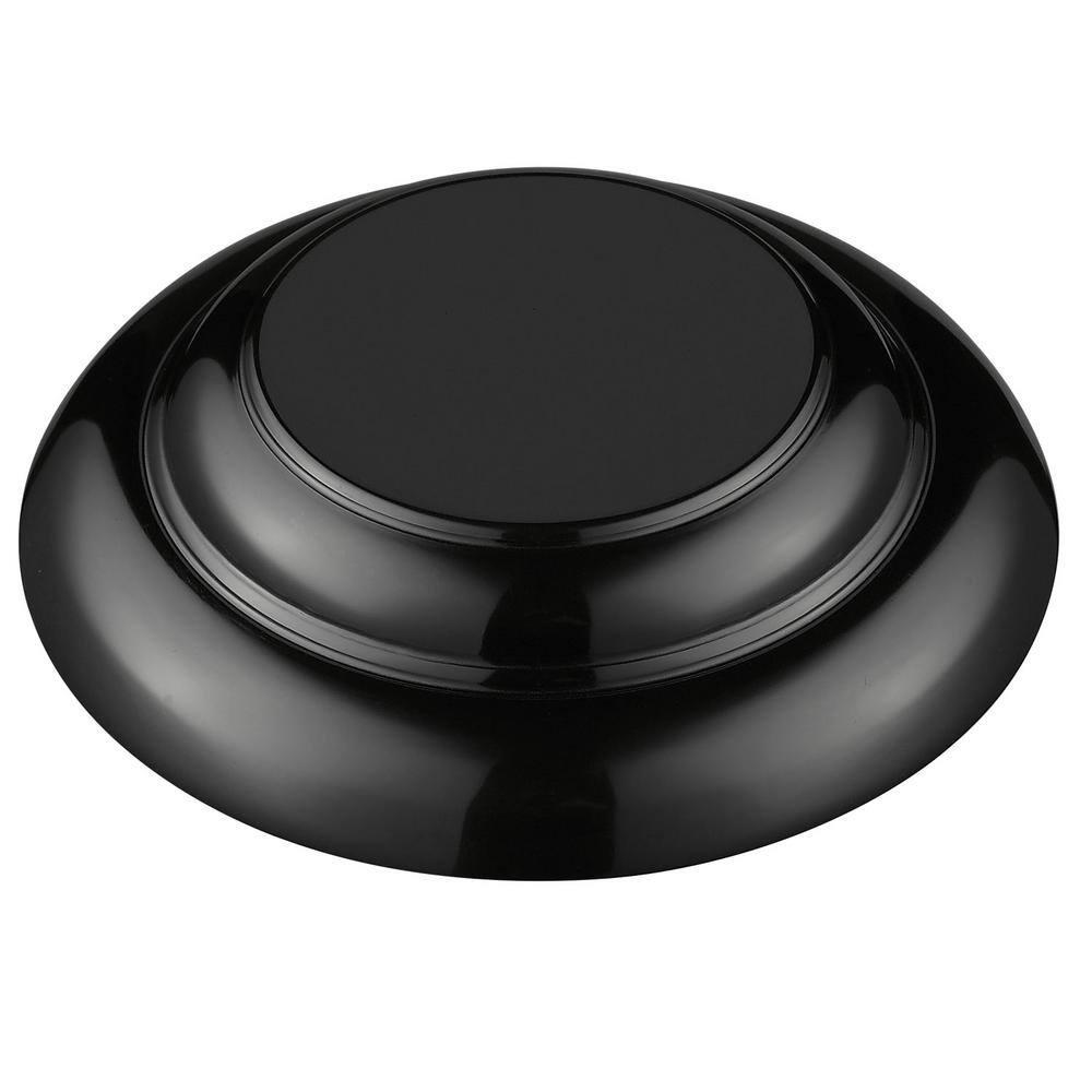 Golden Lighting Duncan 2-Light Flush Mount in Matte Black with Matte White