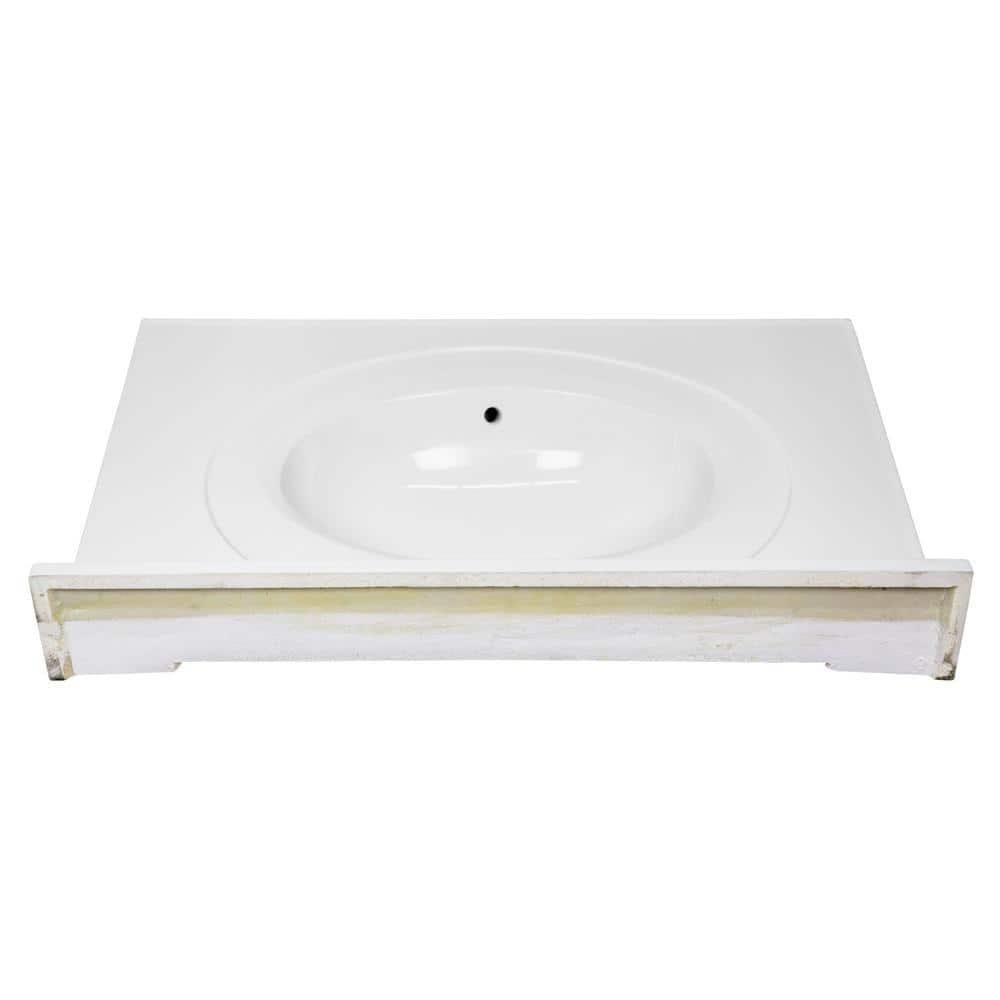 Cultured Marble Vanity Top with Backsplash