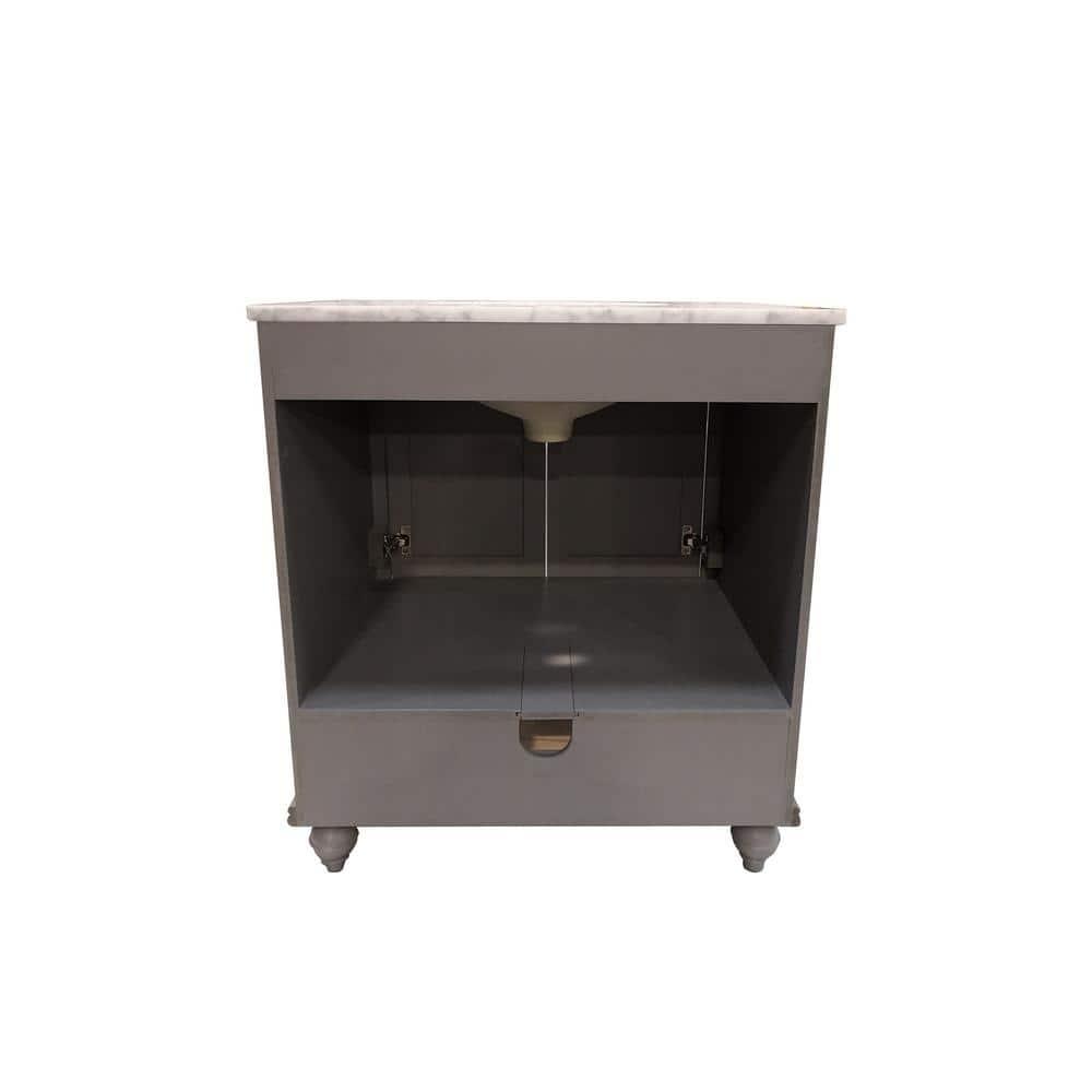 Melissa 30" Single Vanity - Grain White