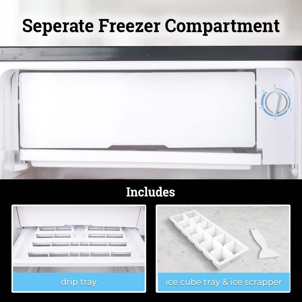 Igloo IRF16BK6A 1.6 Cu. Ft. Single Door Refrigerator with Freezer, Black