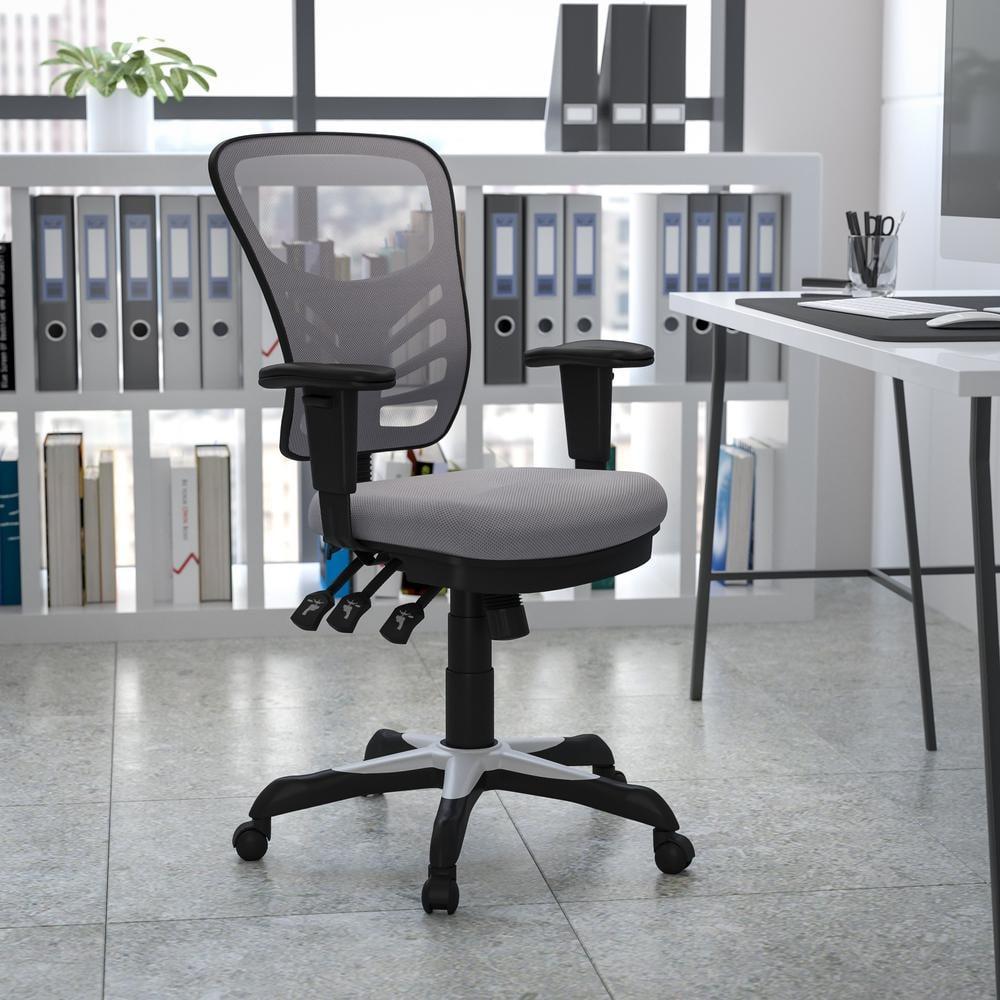 Flash Furniture Siyer Mid-Back Mesh Ergonomic Office Chair with Adjustable Arms by Flash Furniture