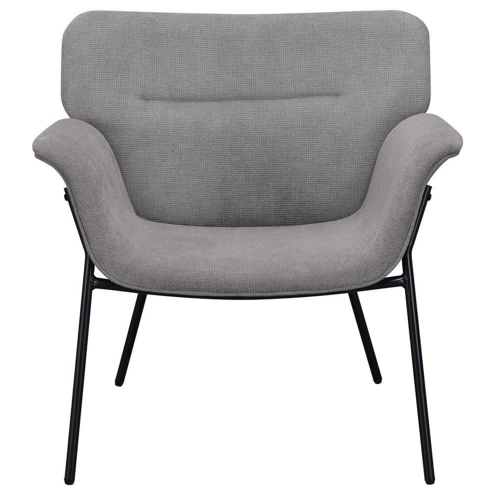 Coaster Davina Modern Upholstered Flared Arms Accent Chair Ash Gray