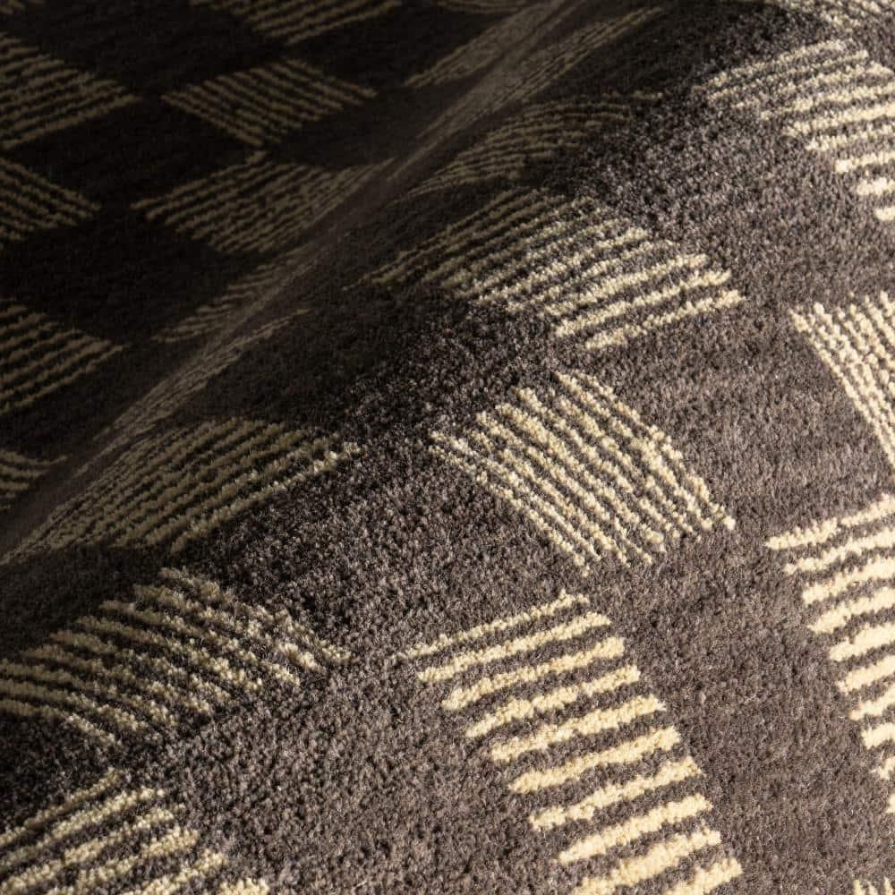 Ebern Designs Quince Checkered Wool Area Rug