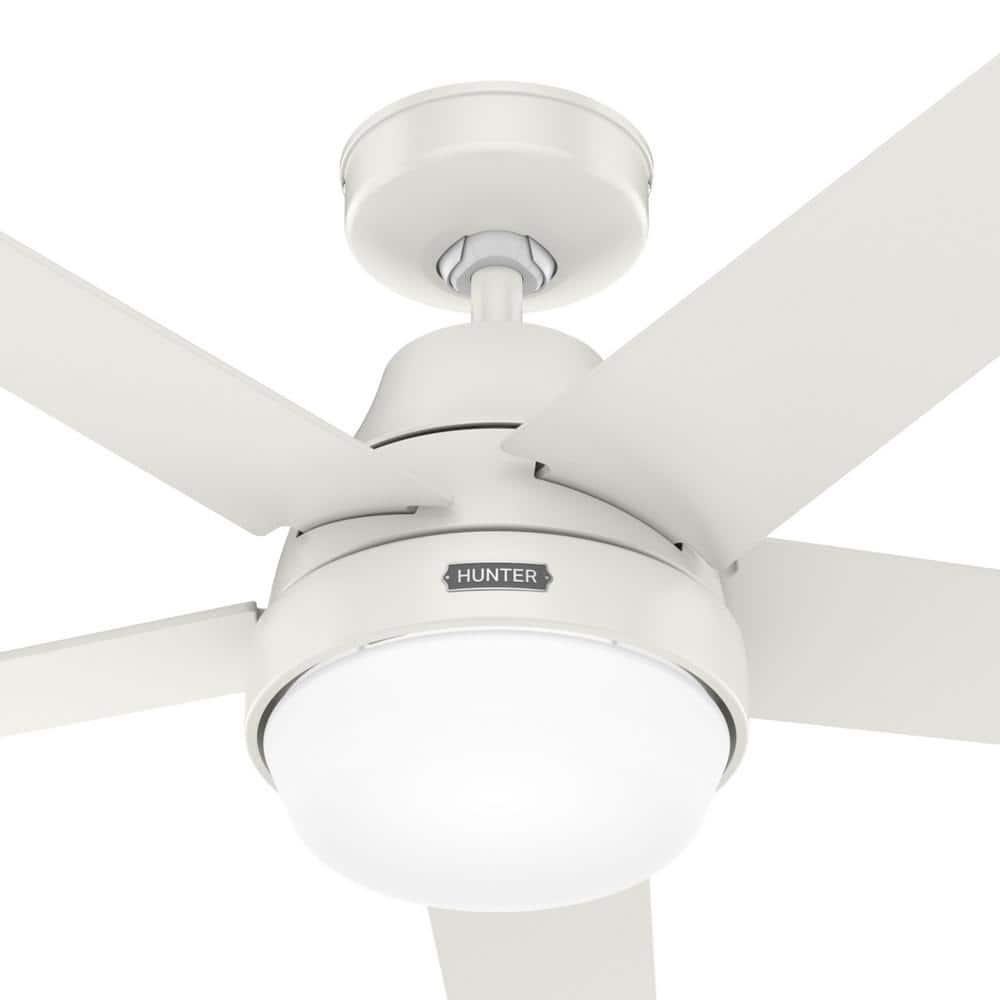 52" Aerodyne 5 - Blade Smart Standard Ceiling Fan with Lights and Remote