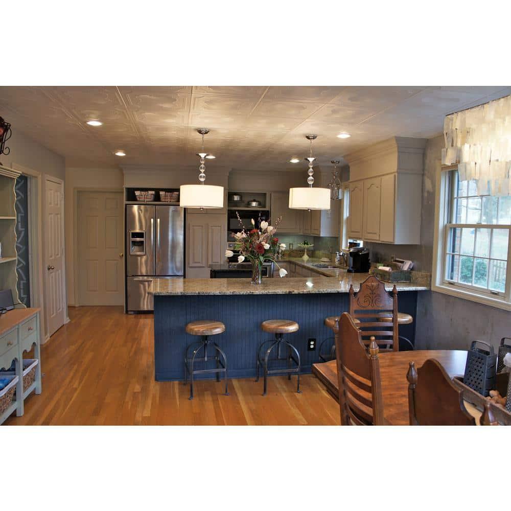 Coronado 1.6 ft. x 1.6 ft. Polystyrene Glue-up Ceiling Tile (Set of 96)