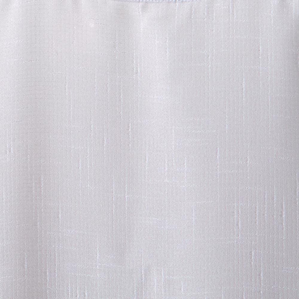 Darien Indoor/Outdoor Sheer Tab Top Single Window Curtain for Patio, Porch, Cabana - 52 x 108 - White - Elrene Home Fashions