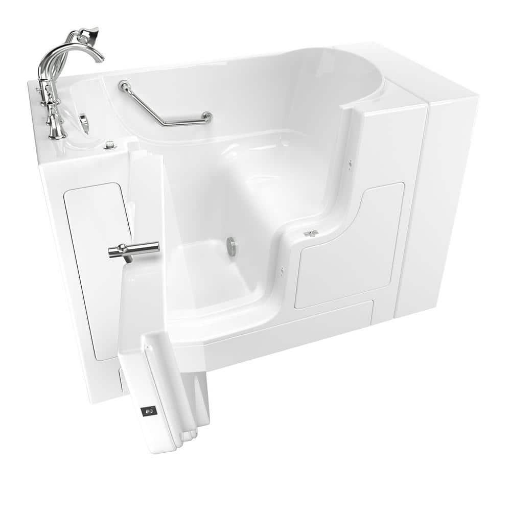 52'' x 30'' Walk-in Soaking Fiberglass Bathtub with Faucet