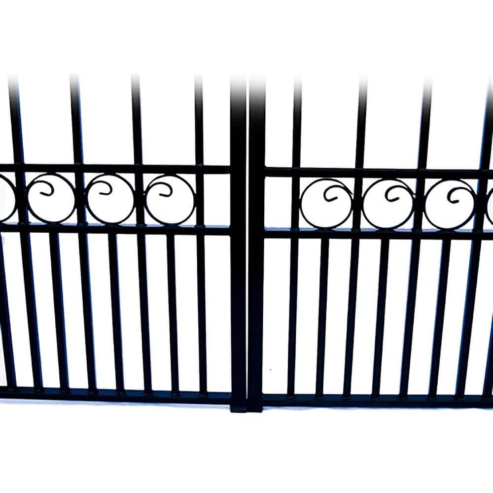 ALEKO Automated Steel Dual Swing Driveway Gate and Gate Opener Complete Kit – PARIS Style –ETL Listed