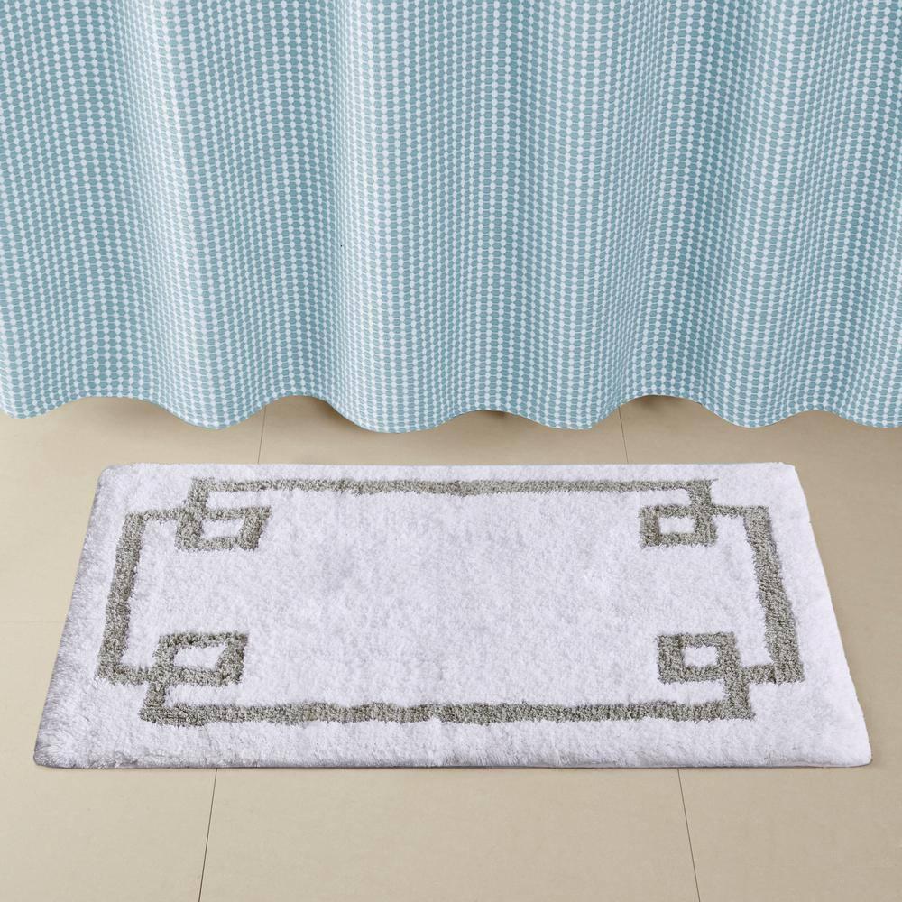 Madison Park 100% Cotton Tufted Bath Rug with Non-Slip Backing