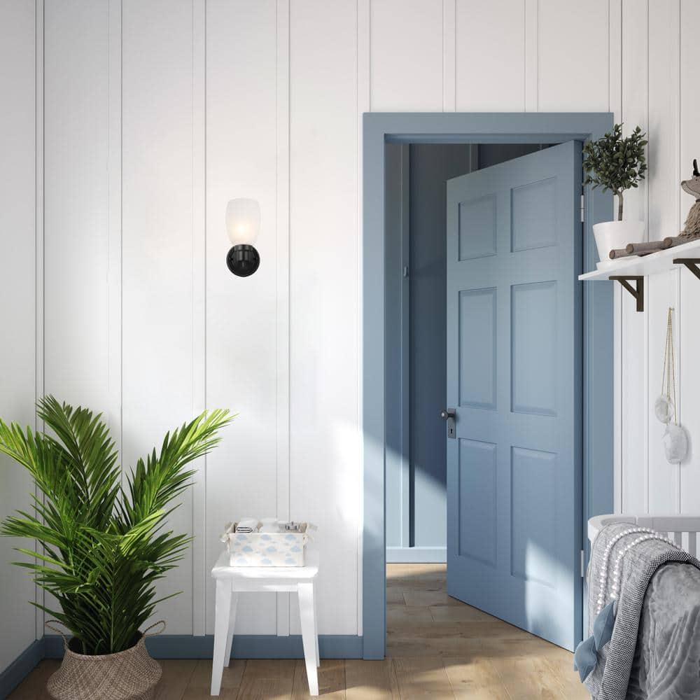 Design House Lydia Wall Light in Matte Black