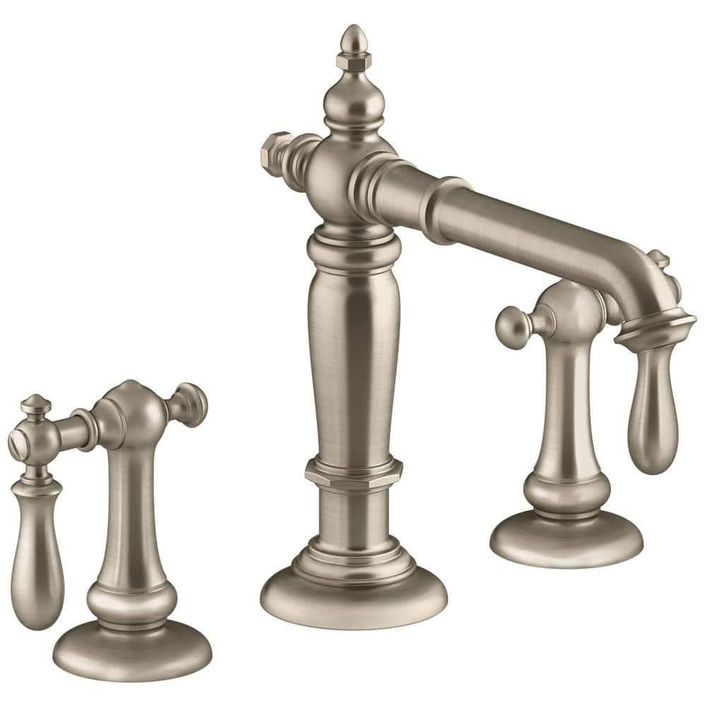 Artifacts® Widespread Bathroom Faucet with Drain Assembly