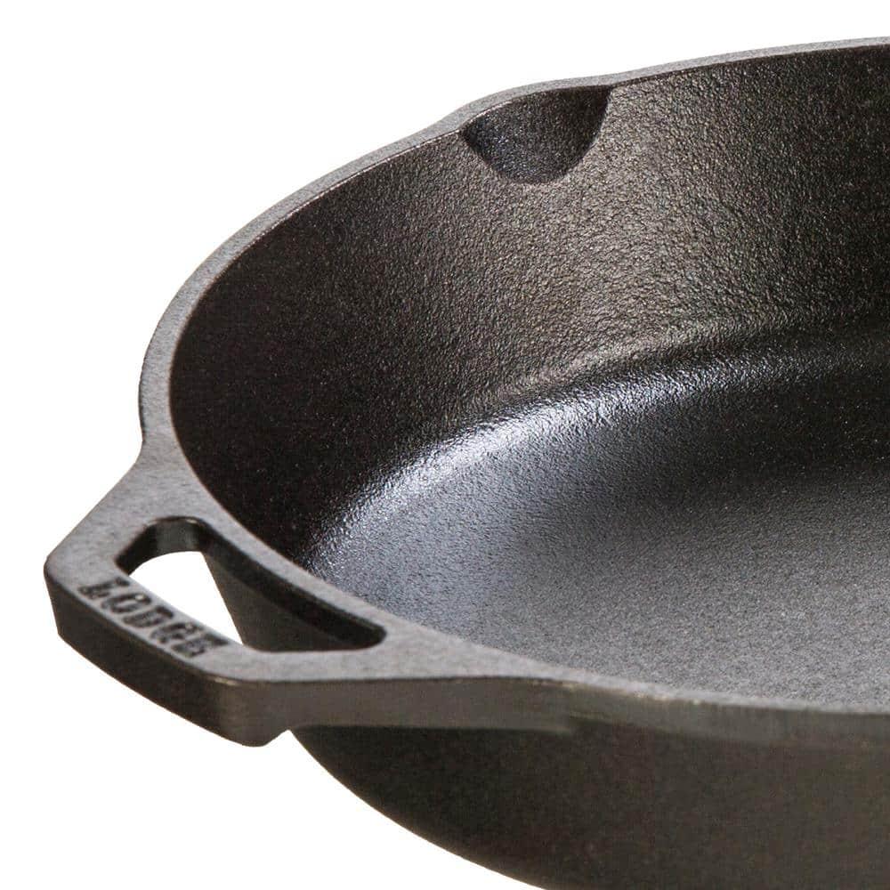 Lodge 10.25" Cast Iron Skillet: Preseasoned, Tarnish & Heat-Resistant, Gas & Electric Compatible, 6" Handle