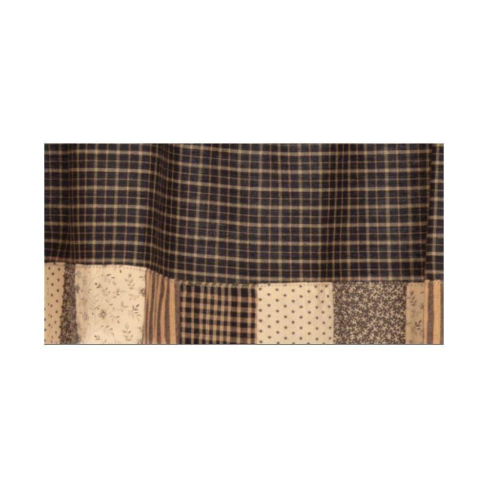 VHC Brands Kettle Grove Plaid Cotton Scalloped Window Valance in