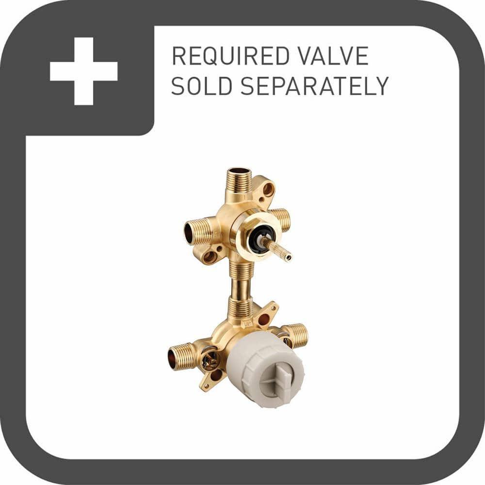 Voss M-CORE 3-Series 2-Handle Shower Trim With Integrated Transfer Valve, Valve Required