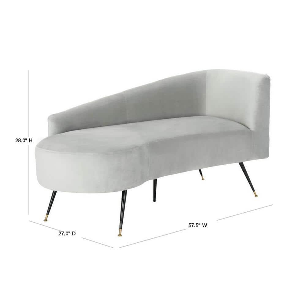Evangeline Parisian Settee - Grey/Black - Safavieh.