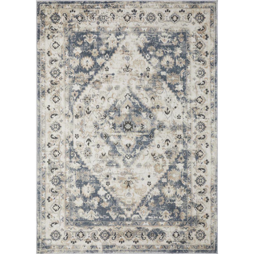Loomaknoti Kehleigh Zofionz 5' x 7' Beige Oriental Indoor Area Rug