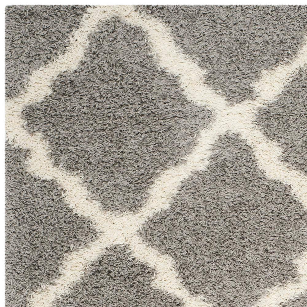 Dallas Shag SGD257 Power Loomed Indoor Area Rug - Grey/Ivory - 8'x10' - Safavieh.