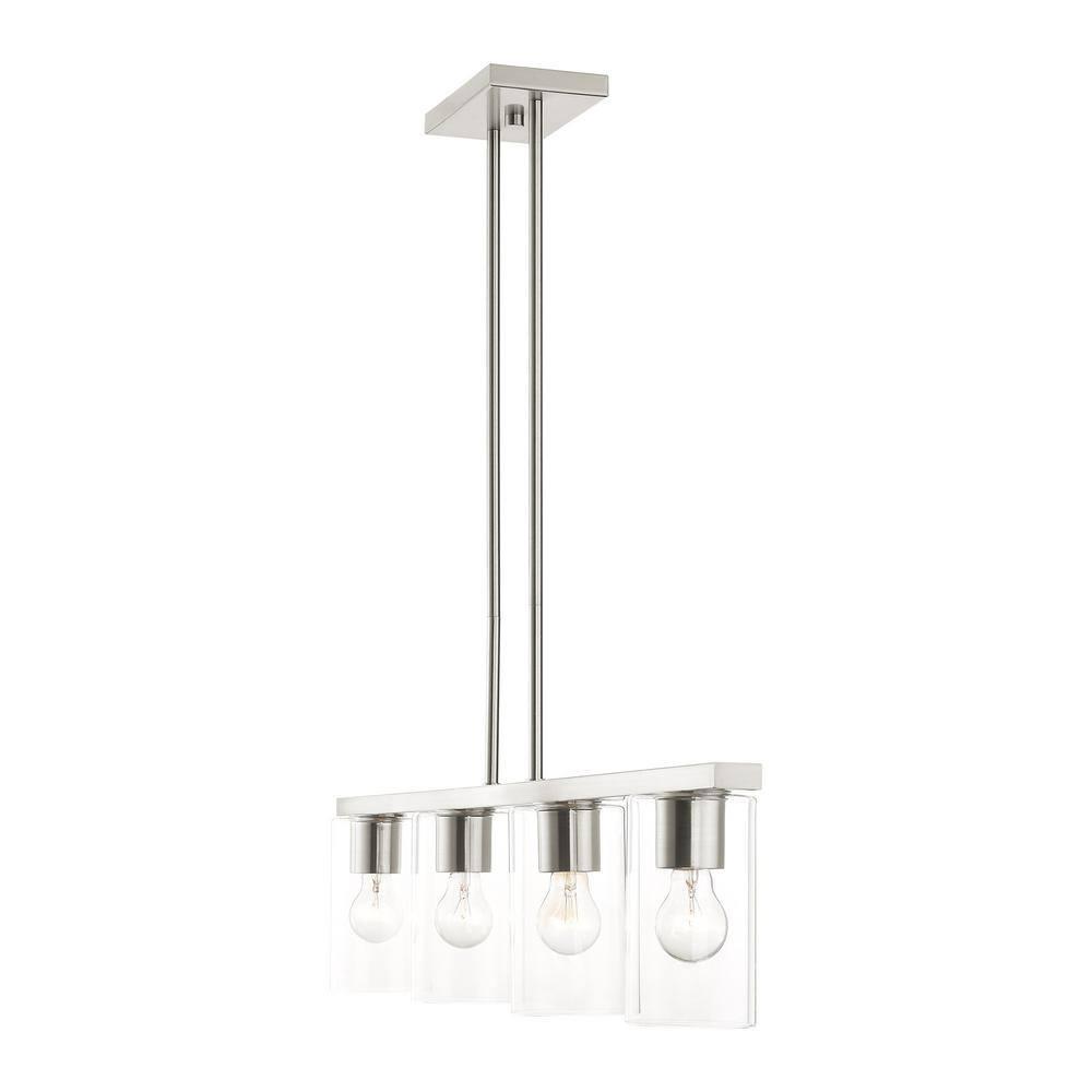 Livex Lighting Zurich 4 - Light Chandelier in  Brushed Nickel
