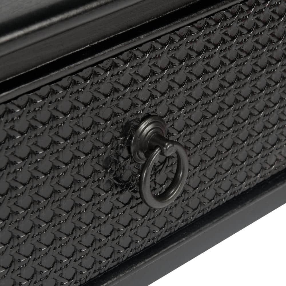 Haines 2 Drawer Console Table - Black - Safavieh