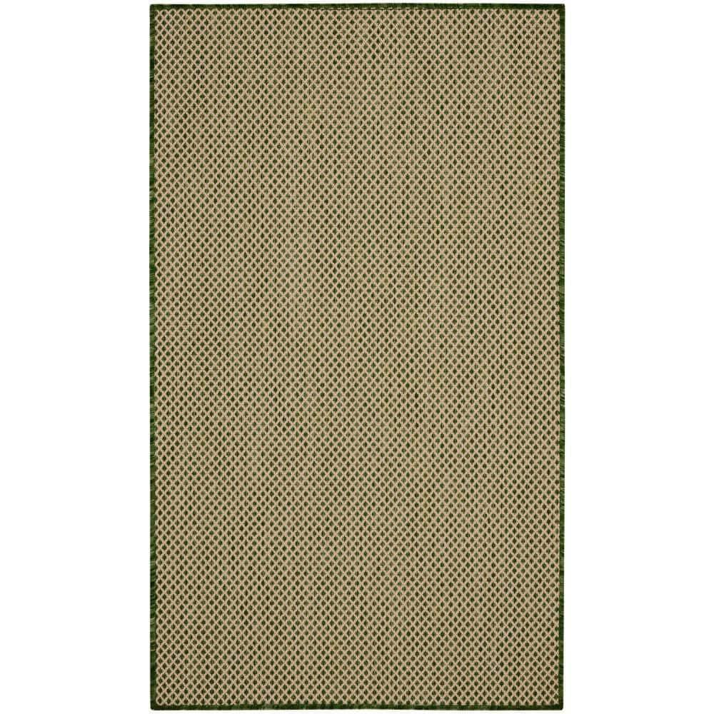 Hartigan Green Modern Indoor/Outdoor Rug