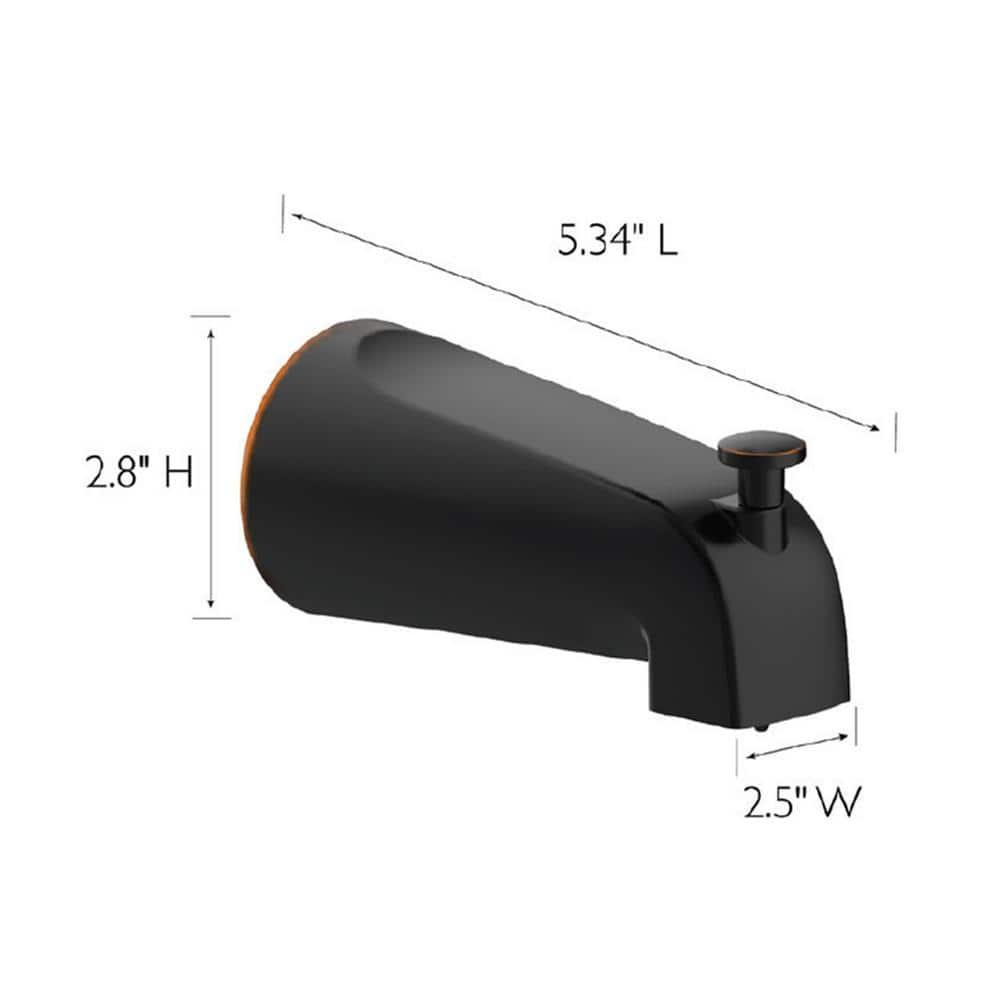 Wall Mounted Tub Spout with Diverter