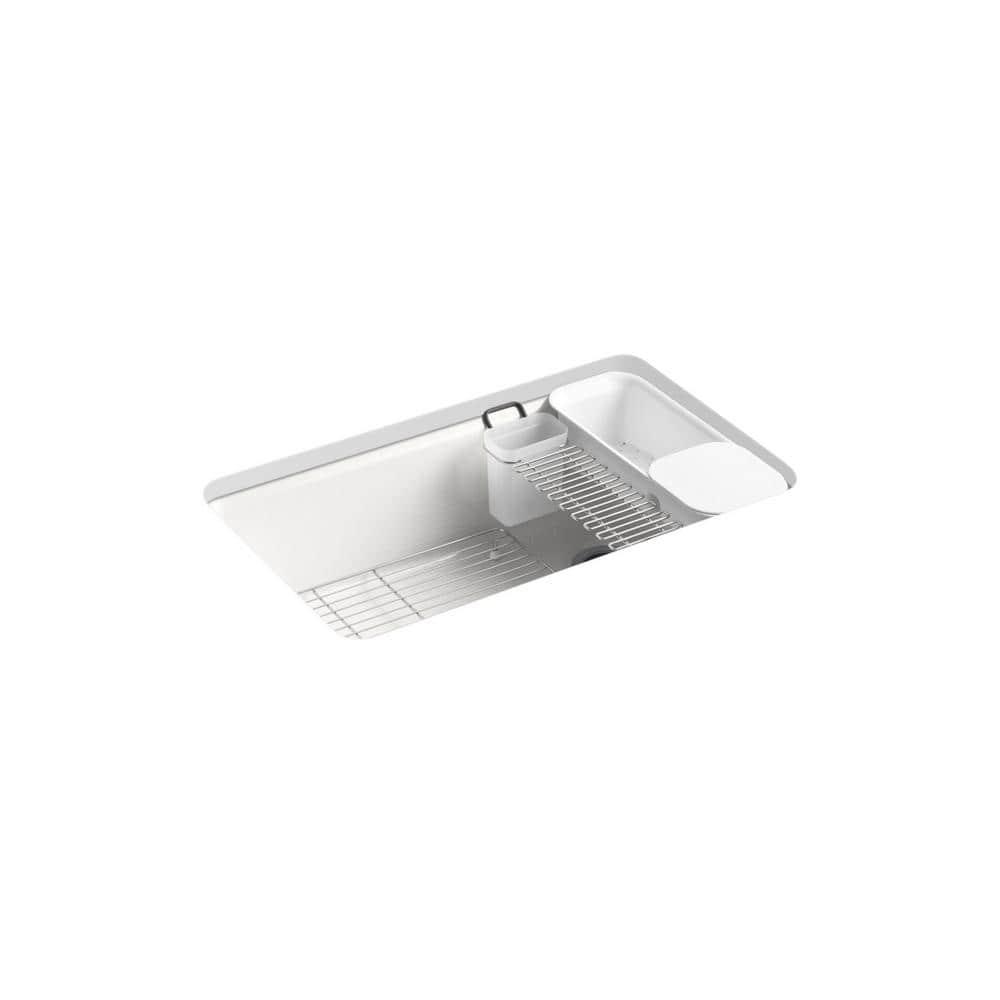 Riverby 33" x 22" x 9-5/8" Under-Mount Single-Bowl Kitchen Sink with Accessories