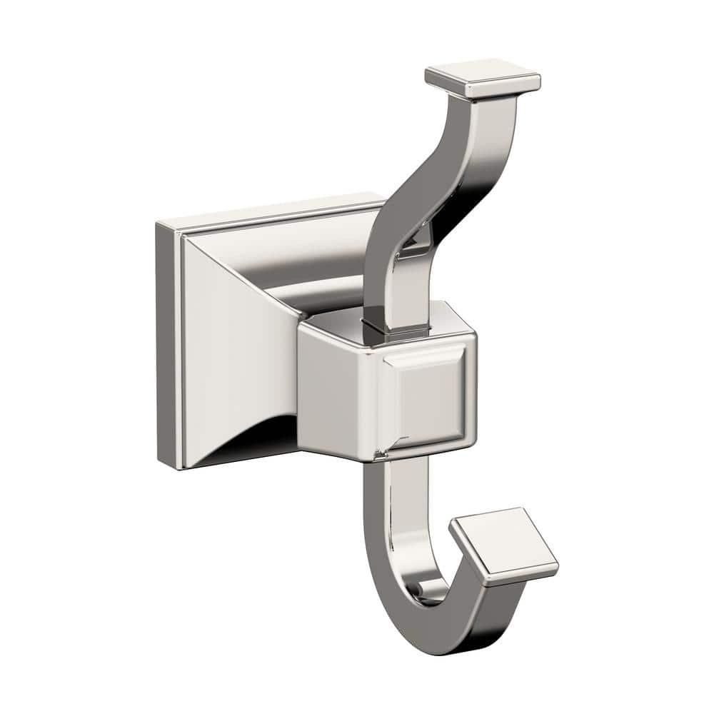 Amerock Mulholland Polished Nickel Single Prong Robe Hook