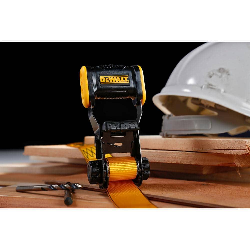 12 ft. x 1.25 in. Ratchet Tie Down Straps 1800 LB Break Strength (4-Pack)