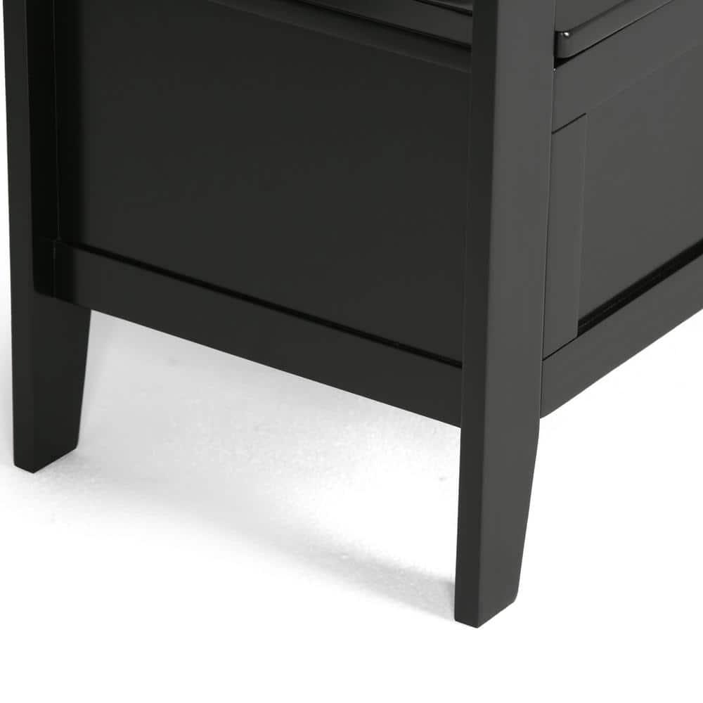 Simpli Home Adams Solid Wood Entryway Lift Top Storage Bench