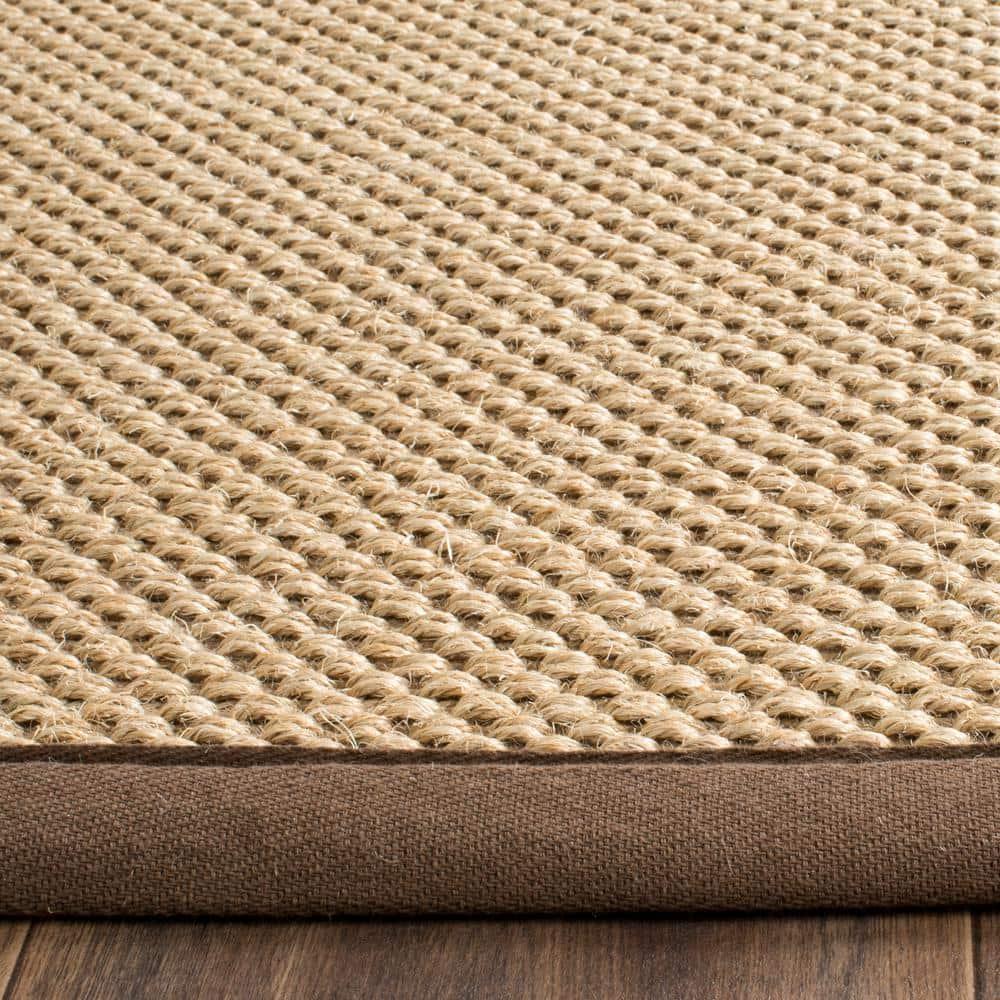 Natural Fiber NF141 Power Loomed Indoor Area Rug - Maize/Brown - 6'x9' - Safavieh.