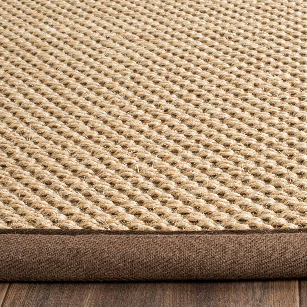 Natural Fiber NF141 Power Loomed Indoor Area Rug - Maize/Brown - 8'x10' - Safavieh
