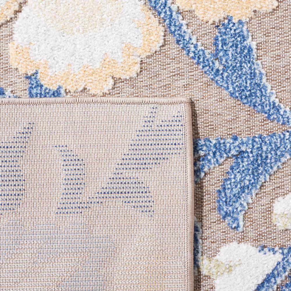 Sarasota SAR108 Power Loomed Area Rug - Navy/Brown - 5'3"x7'7" - Safavieh.
