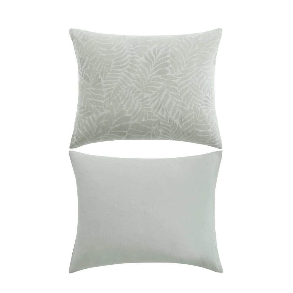 Harbor Palm 3 Piece Green 100% Cotton King Comforter Set
