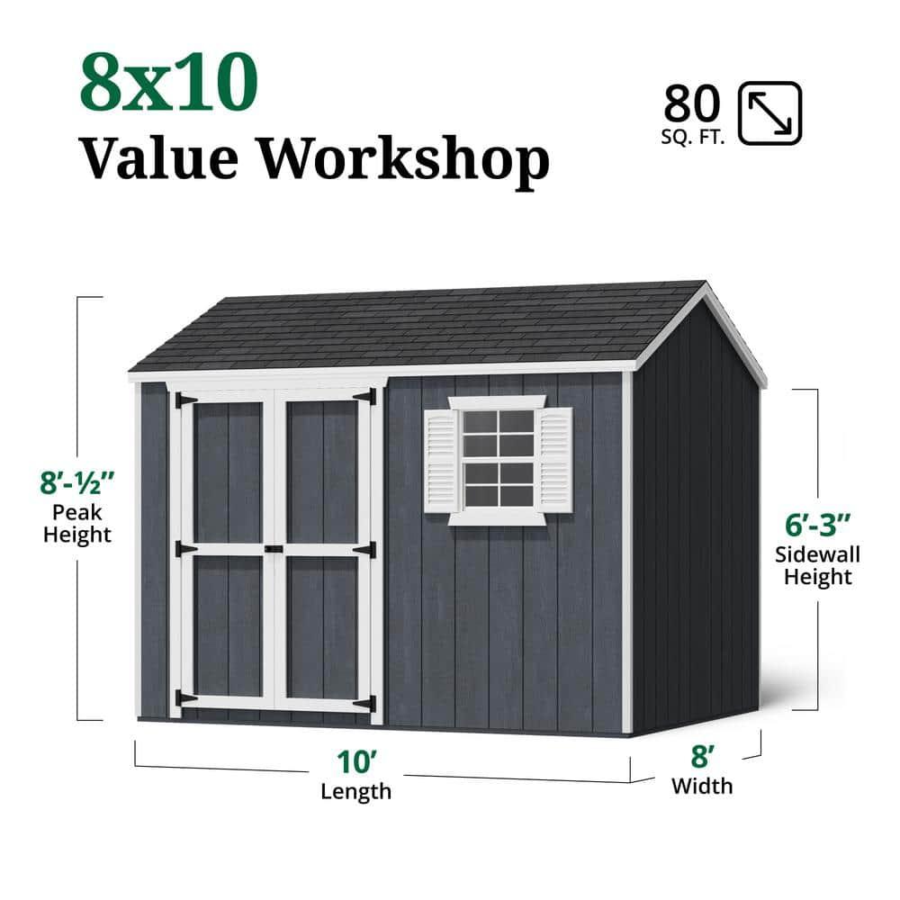 Value Workshop Outdoor Wood Storage Shed