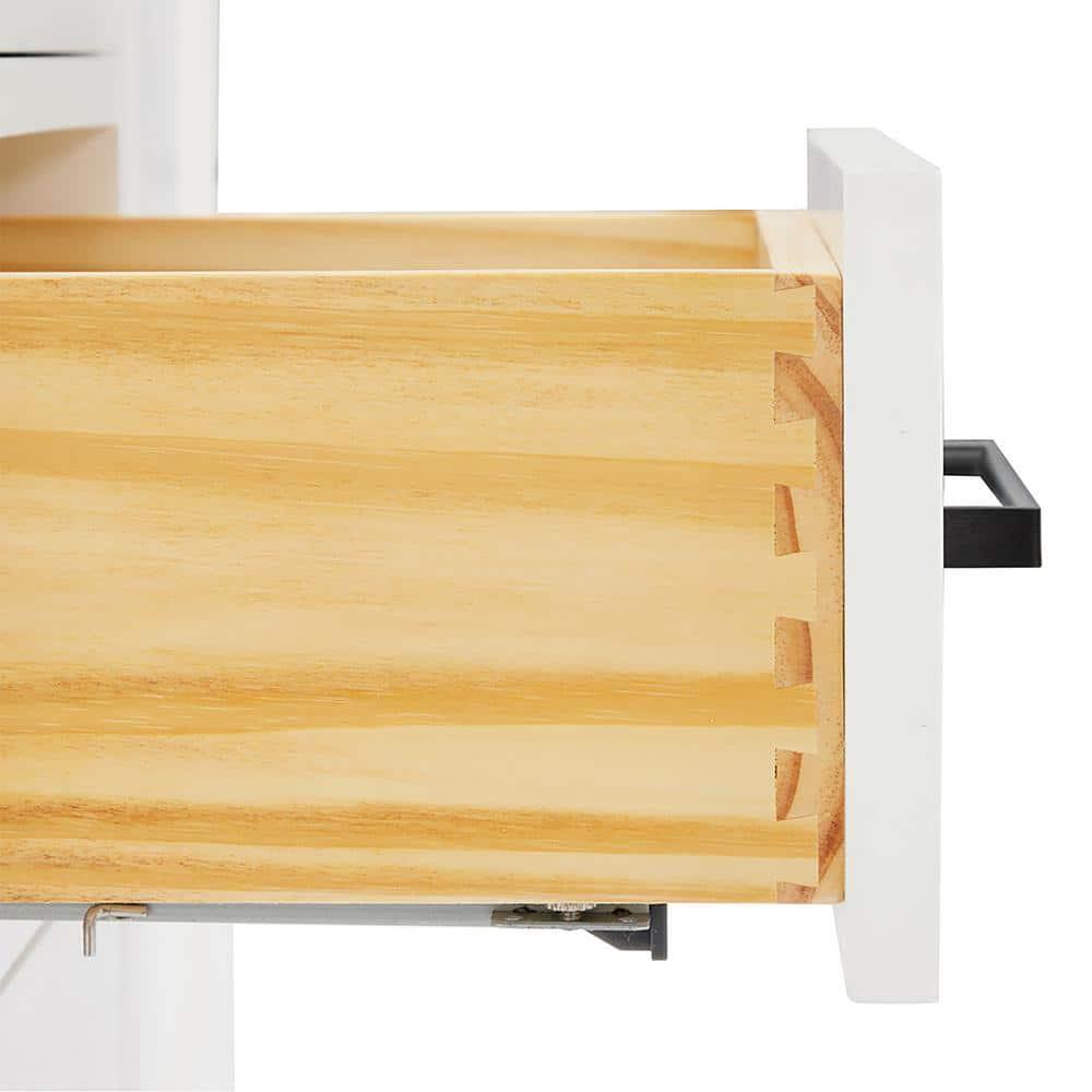 Wildon Home® Tidworth 36'' Solid Wood Single Bathroom Vanity with 1.5'' Carrara Quartz Top, Right Offset Rectangular Sink