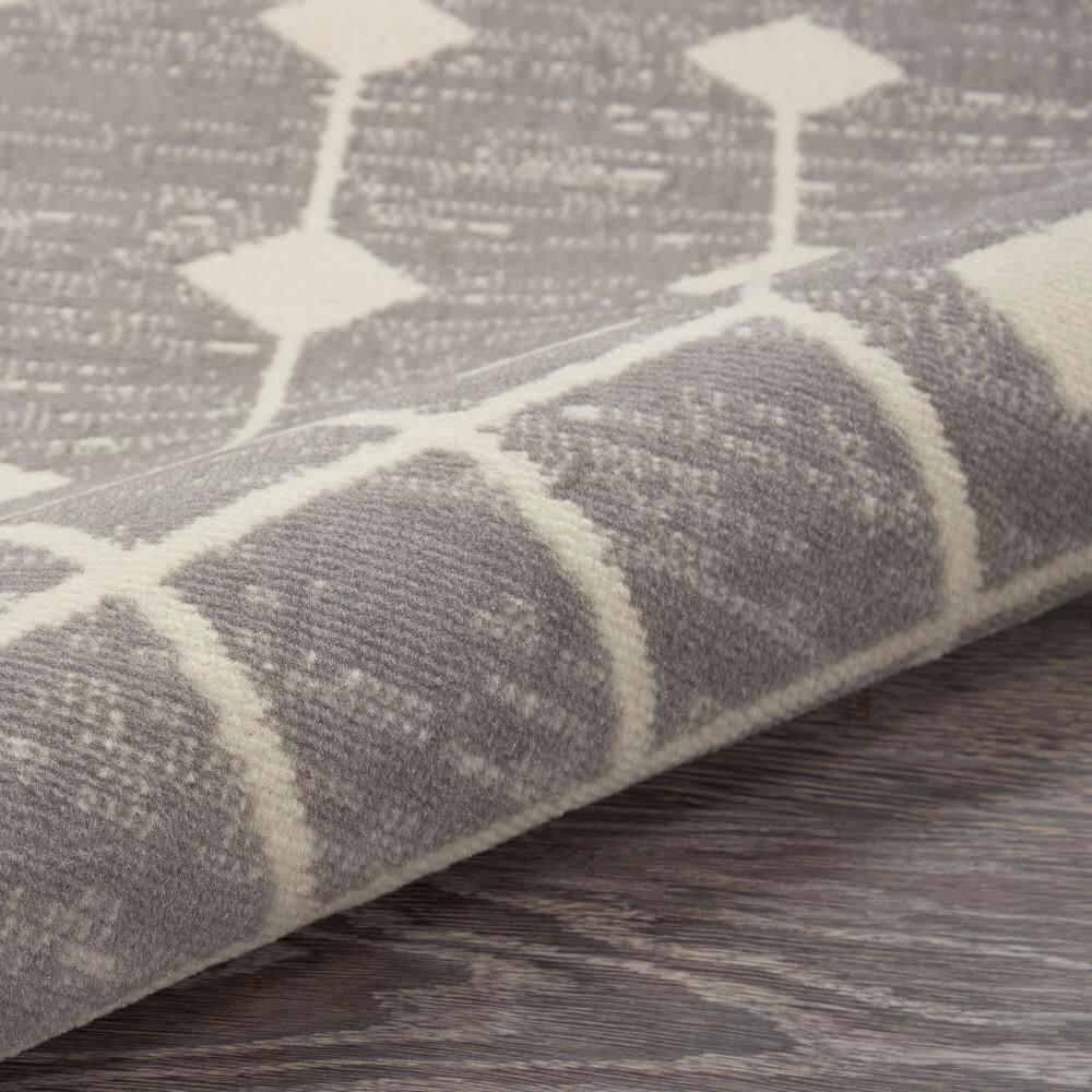 Nourison Grafix GRF37 Indoor Area Rug Grey 8' x ROUND