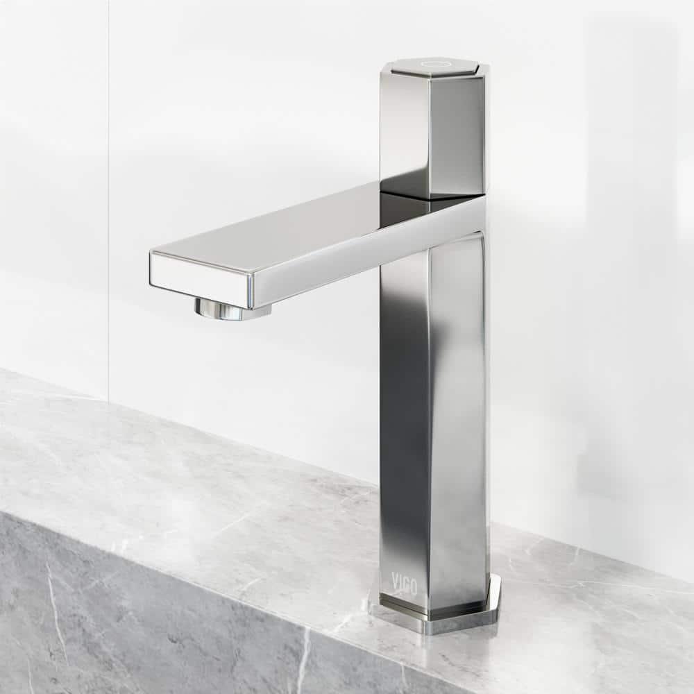 Nova 8" H Single Handle Single Hole Bathroom Faucet