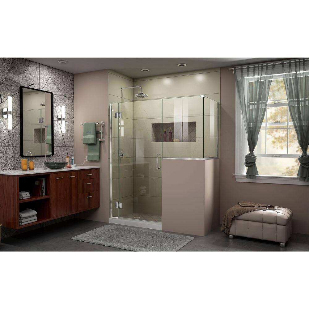 DreamLine Unidoor-X 60 W x 36.38 D x 72 H Frameless Rectangle Hinged Shower Enclosure E124303636-01