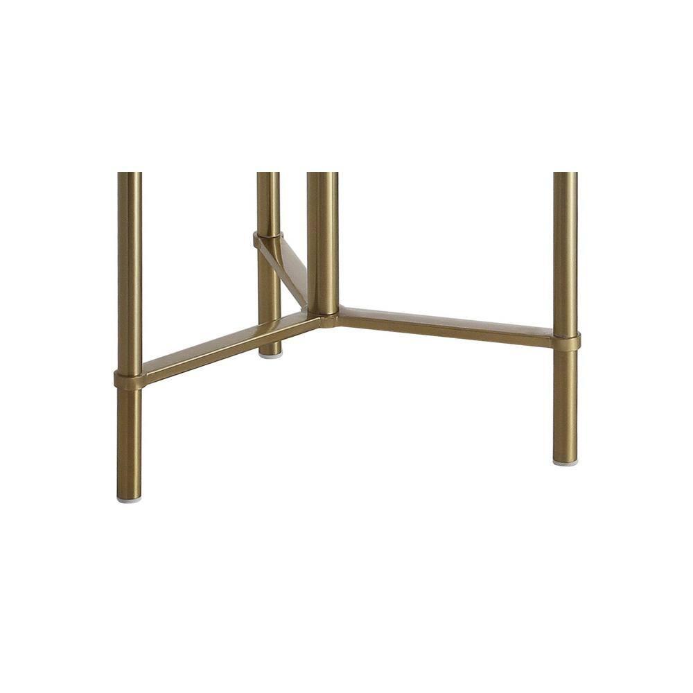 Jonathan Y Charles Metal/Glass Led Side Table And Floor Lamp