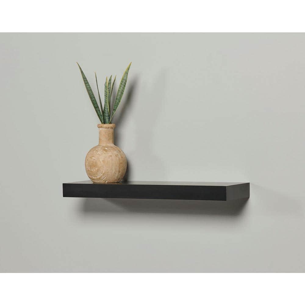 Mini Avalon 6"x20" Black Floating shelf