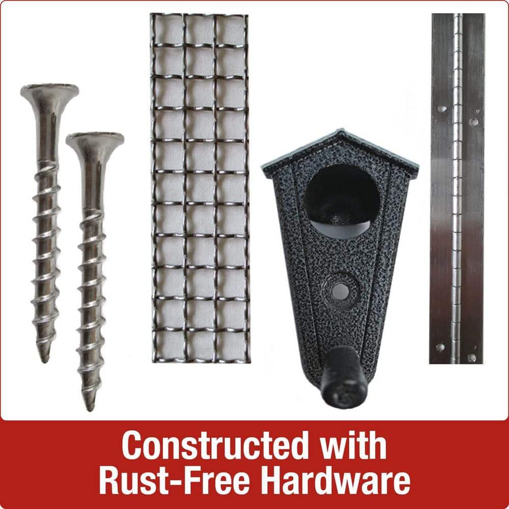 Nature's Way Cedar Tray Bird Feeder: Weather-Resistant Wood, No Assembly, 12x12 Hanging Design