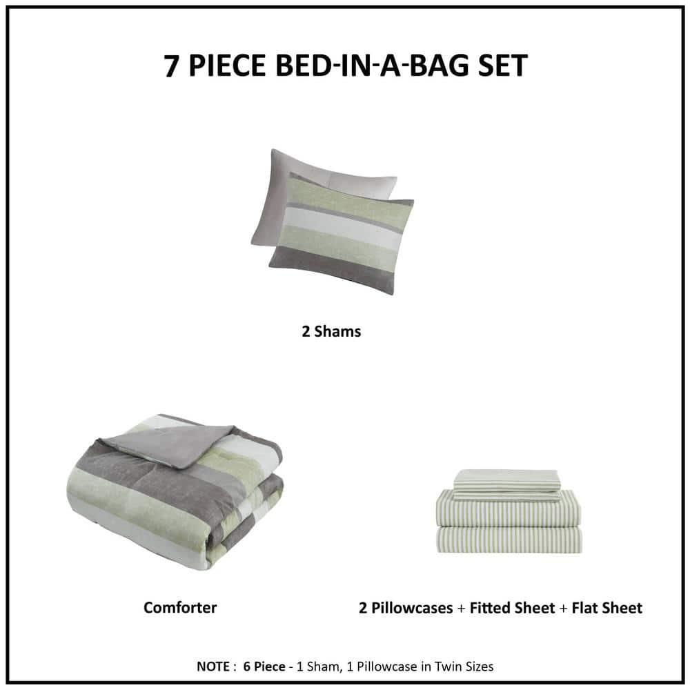 Madison Park Essentials Jaxon Comforter Set with Bed Sheets