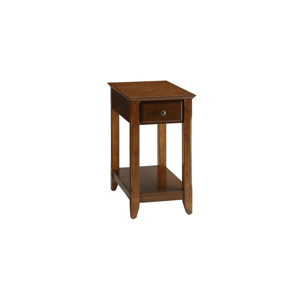 Smart Looking Side Table Walnut Brown - Saltoro Sherpi