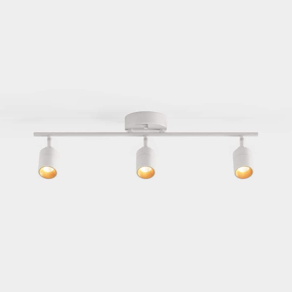 Shura 3-Light Integrated LED Track Light with Rotatable Heads, 2 ft. Fixed Track Lighting Kit, 3000k, 1470 Lumens