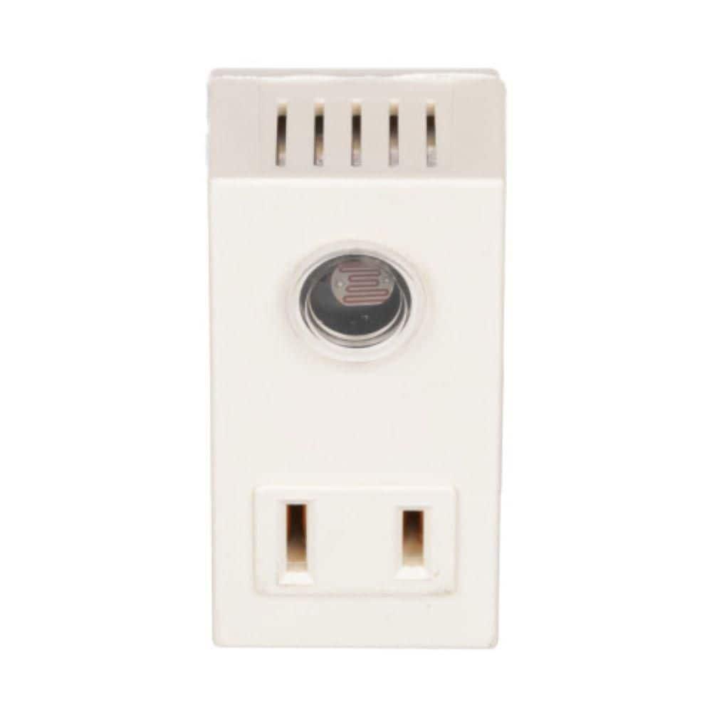 Southwire 60 -Watt EQ Electrical outlet Tan 1 -Head Dusk-to-Dawn Flood Light