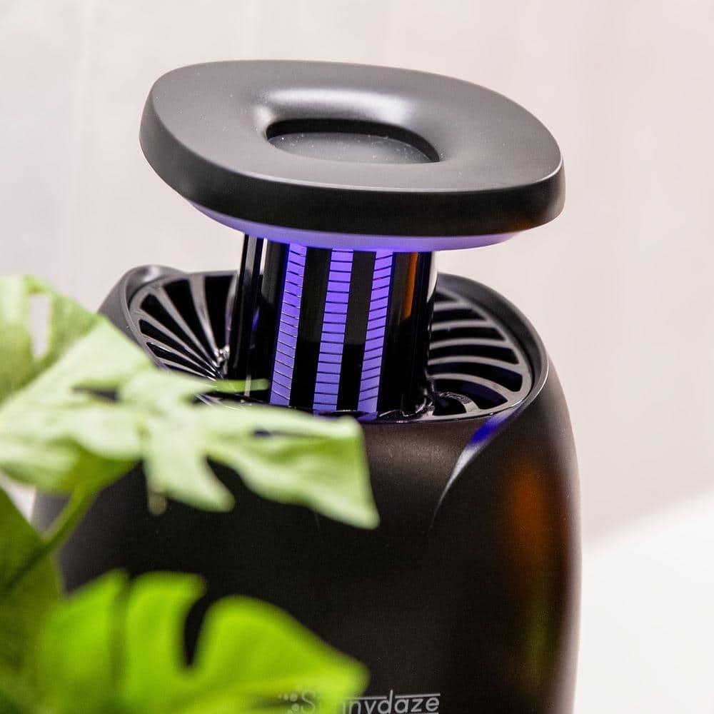 SunnyDaze Decor Tabletop Bug Zapper with Violet Light and Built-In Fan