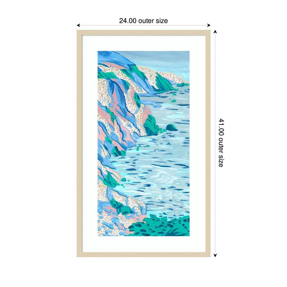 Amanti Art 24"x41" Ideal Vacation II by Melissa Wang Wood Framed Wall Art Print