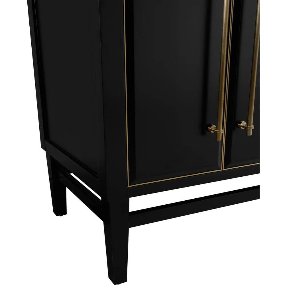 Avanity Mason-V30-G Mason 30" Single Free Standing Wood Vanity Cabinet Only - Black